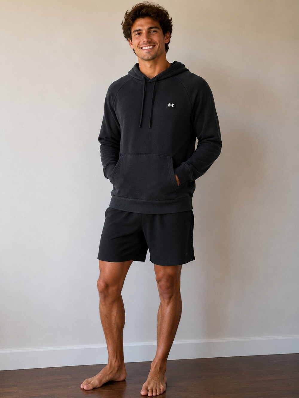 Under Armour Men’s Black Crewneck Hoodie Size Medium